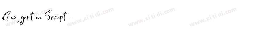 Gingertea Script字体转换 Gingertea Script字体转换